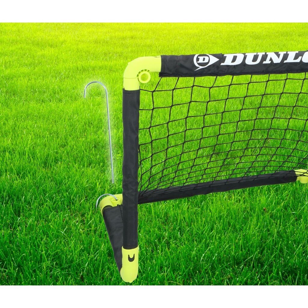 Kokkupandav jalgpallivärav koos võrguga Dunlop, 90x59x61 cm цена и информация | Jalgpalliväravad ja -võrgud | kaup24.ee