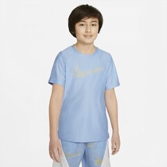 T-särk poistele Nike Breathe Jr DA0244-436, sinine цена и информация | Рубашки для мальчиков | kaup24.ee