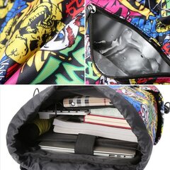 Ruumy reisija seljakott 15,6 -tollisele sülearvutile - värvilised lehed hind ja info | Koolikotid, sussikotid | kaup24.ee