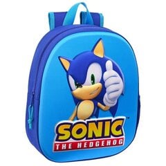 Sonic The Hedgehog 3D seljakott 33 cm hind ja info | Koolikotid, sussikotid | kaup24.ee