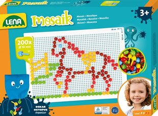 Цветная мозайка, 200 штук цена и информация | Развивающие игрушки | kaup24.ee
