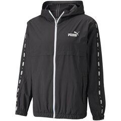 Куртка мужская Puma ESS+TAPE Windbreaker M 84747701, черная цена и информация | Мужские куртки | kaup24.ee