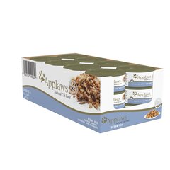 Konserv Kassidele Applaws Ocean Fish Kalaga, 24X156 g цена и информация | Кошачьи консервы | kaup24.ee