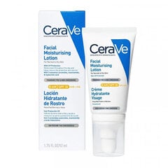 CeraVe увлажняющий лосьон для нормальной и сухой кожи лица с SPF30, 52 мл цена и информация | Кремы для лица | kaup24.ee