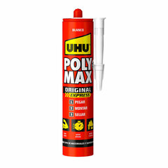 Герметик / Клей UHU 6310630 Poly Max Express Белый 425 g цена и информация | Изоляционный и уплотняющий упаковочный материал | kaup24.ee
