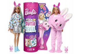 Кукла-кролик Barbie Cutie Reveal Set цена и информация | MUST Металлическая бутылочка с Ярким рисунком (без BPA) (500ml) для мальчиков от 3+ лет Серая с Машинкой | kaup24.ee