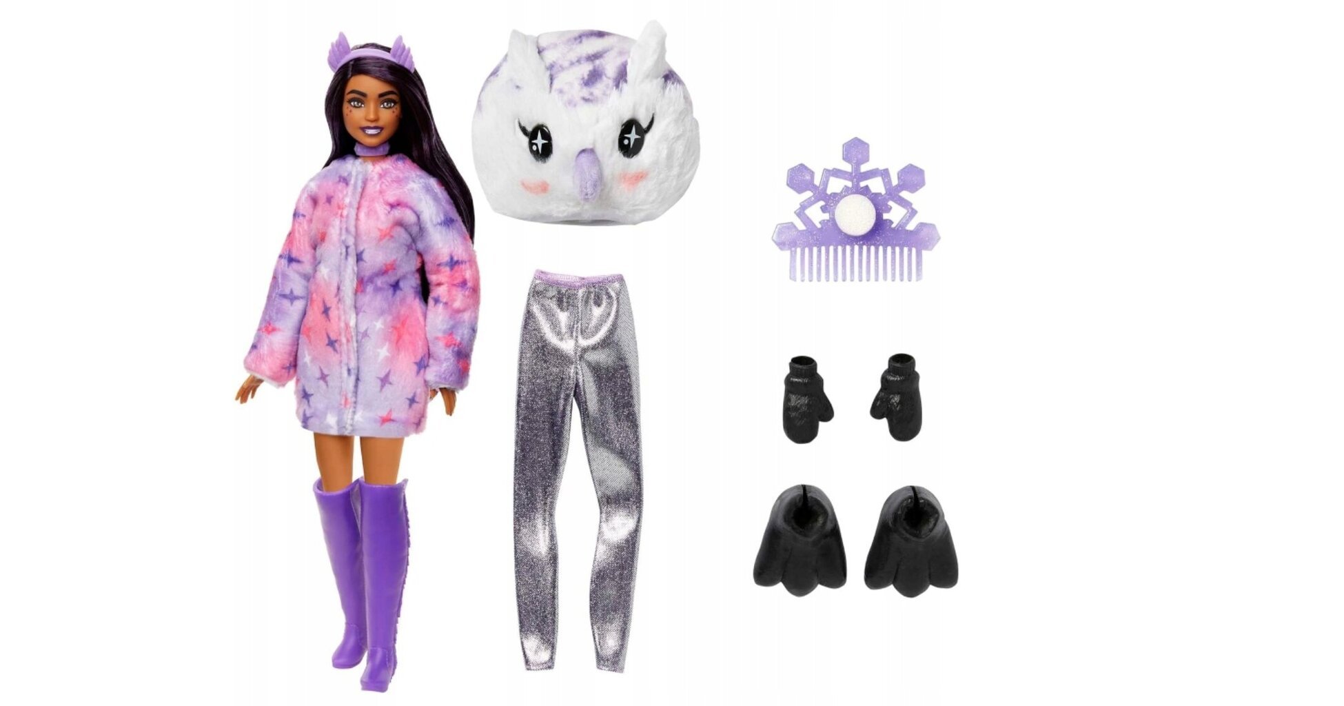 Doll Barbie Cutie Reveal komplekt, Öökull hind ja info | Tüdrukute mänguasjad | kaup24.ee