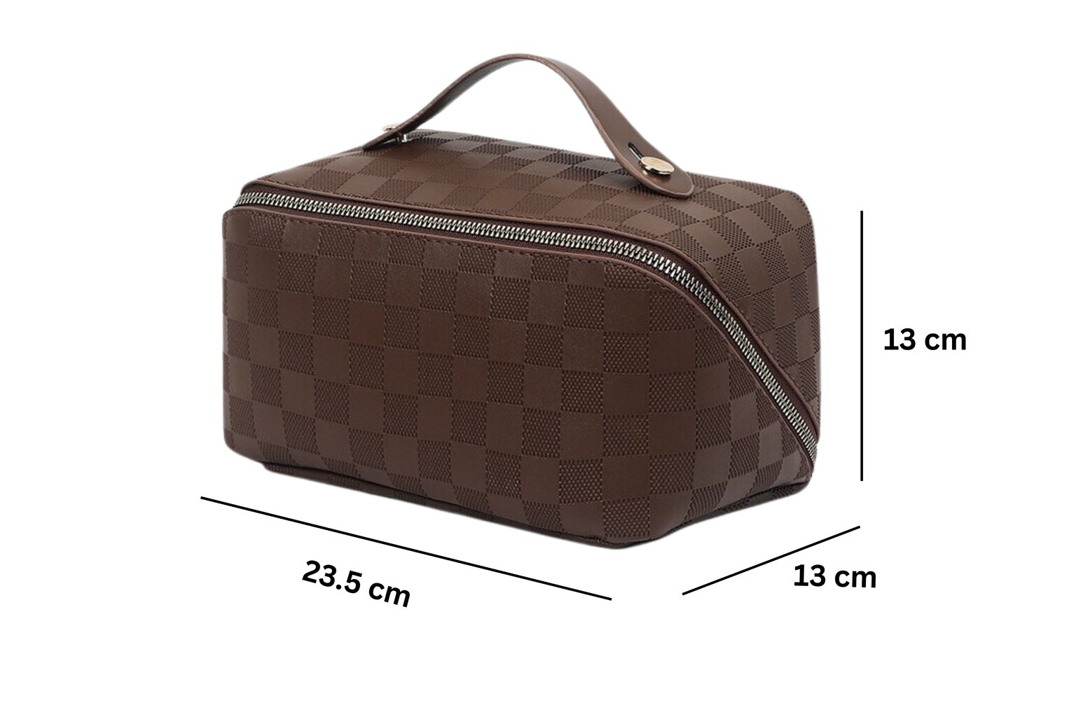 Kosmeetikakott Duravire, Pruun, 23,5 x 13 x 13 cm hind ja info | Meigikotid, lauapeeglid | kaup24.ee