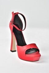 Туфли на платформе для женщин красные, 891201881 цена и информация | Женские босоножки | kaup24.ee