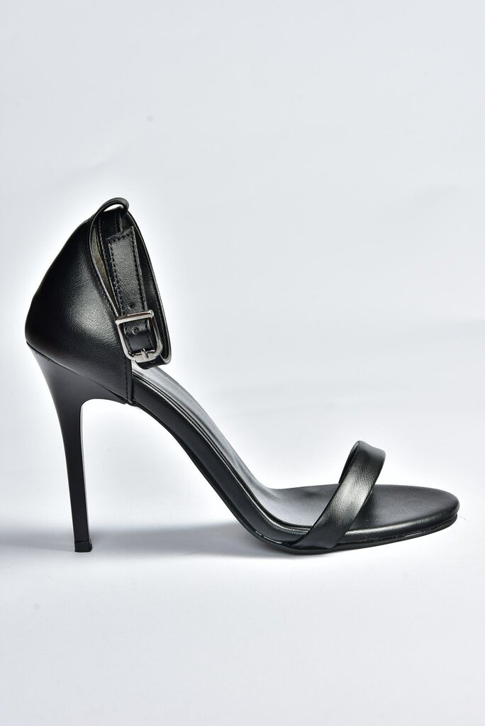Naiste kõrge kontsaga kingad, must цена и информация | Naiste sandaalid | kaup24.ee