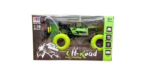 Радиоуправляемый металлический гоночный джип, зеленый цена и информация | Игрушки для мальчиков | kaup24.ee