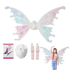 Светящиеся крылья бабочки феи, светодиодные, набор цена и информация | Карнавальные костюмы | kaup24.ee