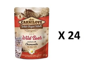 Carnilove консервы для кошек с кабаниной и ромашкой 24 X 85г цена и информация | Кошачьи консервы | kaup24.ee