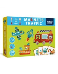 Mideer magneetiline mängukomplekt "Transport" цена и информация | Игрушки для мальчиков | kaup24.ee