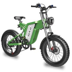 Электровелосипед GUNAI MX25, зеленый, 1000Вт, 25Ач цена и информация | Электровелосипеды | kaup24.ee
