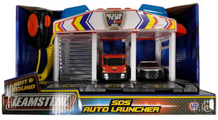 Teamsterz HTI SOS Station + 2 autot valgust ja heli hind ja info | Poiste mänguasjad | kaup24.ee