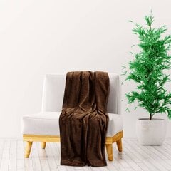 vidaXL pleed, pruun, 130x170 cm, polüester цена и информация | Покрывала, пледы | kaup24.ee