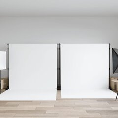 vidaXL taustaraamid 2 tk, must, 305x243 cm, teras hind ja info | Fotovalgustuse seadmed | kaup24.ee
