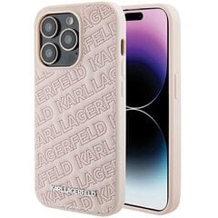 Karl Lagerfeld KLHCP15LSMHCNPP iPhone 15 Pro 6.1" różowy|pink Silicone Choupette Metal Pin цена и информация | Чехлы для телефонов | kaup24.ee