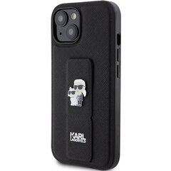 Karl Lagerfeld KLHCP15MSMHKNPK iPhone 15 Plus 6.7" czarny|black Silicone Ikonik Metal Pin цена и информация | Чехлы для телефонов | kaup24.ee