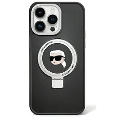 Karl Lagerfeld KLHCP15MSMHKNPK iPhone 15 Plus 6.7" czarny|black Silicone Ikonik Metal Pin цена и информация | Чехлы для телефонов | kaup24.ee