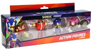 Экшн-фигурки P.M.I. Sonic Prime (набор из 4 штук) (S1) (7,5 см) (случайные) (SON6040) цена и информация | Атрибутика для игроков | kaup24.ee