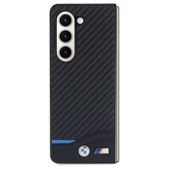 BMW BMHMP15X22NBCK iPhone 15 Pro Max 6.7" czarny|black hardcase Leather Carbon MagSafe цена и информация | Чехлы для телефонов | kaup24.ee