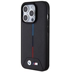 BMW BMHMP15L22PVTK iPhone 15 Pro 6.1" czarny|black hardcase Quilted Tricolor MagSafe цена и информация | Чехлы для телефонов | kaup24.ee