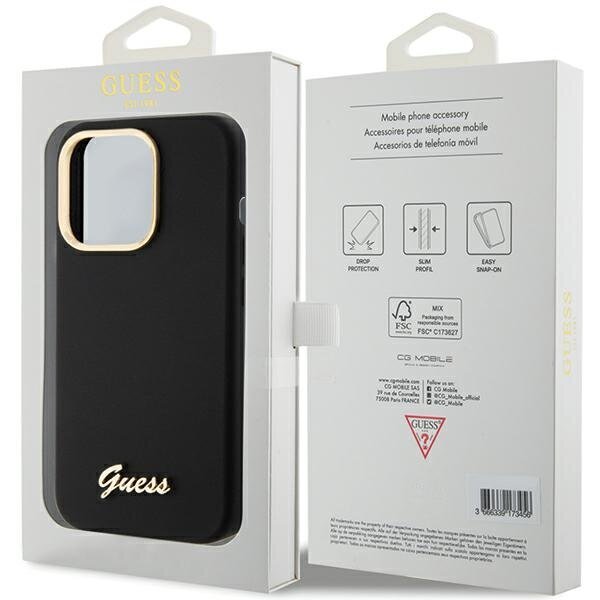 Guess GUHCP15LSMBSLK iPhone 15 Pro 6.1" цена и информация | Telefoni kaaned, ümbrised | kaup24.ee