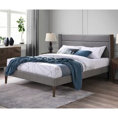 Кровать TEXAS с матрасом HARMONY DELUX 160x200см, серый цена и информация | Кровати | kaup24.ee