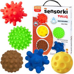 Цветные сенсорные шарики TULLO, 5 ветов. цена и информация | Игрушки для малышей | kaup24.ee