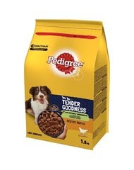 Pedigree Tender Goodness täiskasvanud koertele koos kodulindudega, 5x1,8 kg цена и информация | Сухой корм для собак | kaup24.ee