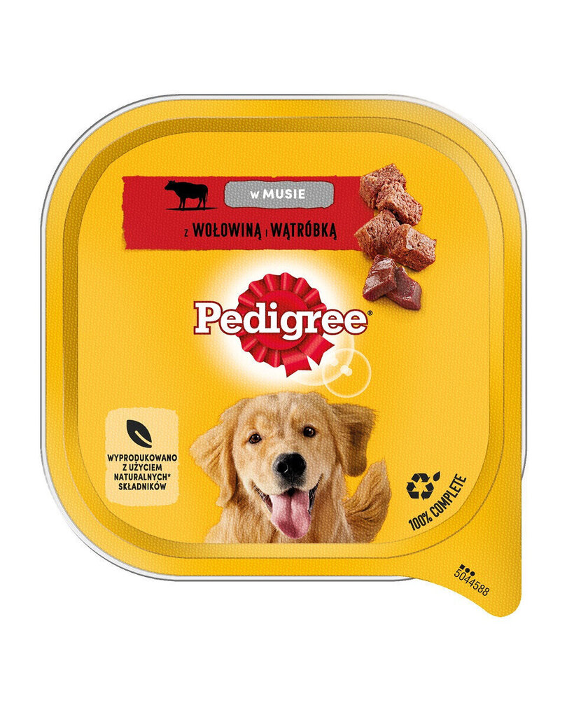 Pedigree Adult koos veiseliha ja maksaga, 10x300 g hind ja info | Konservid koertele | kaup24.ee