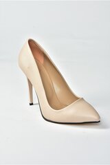 Naiste kõrge kontsaga kingad, beež hind ja info | Naiste kingad | kaup24.ee