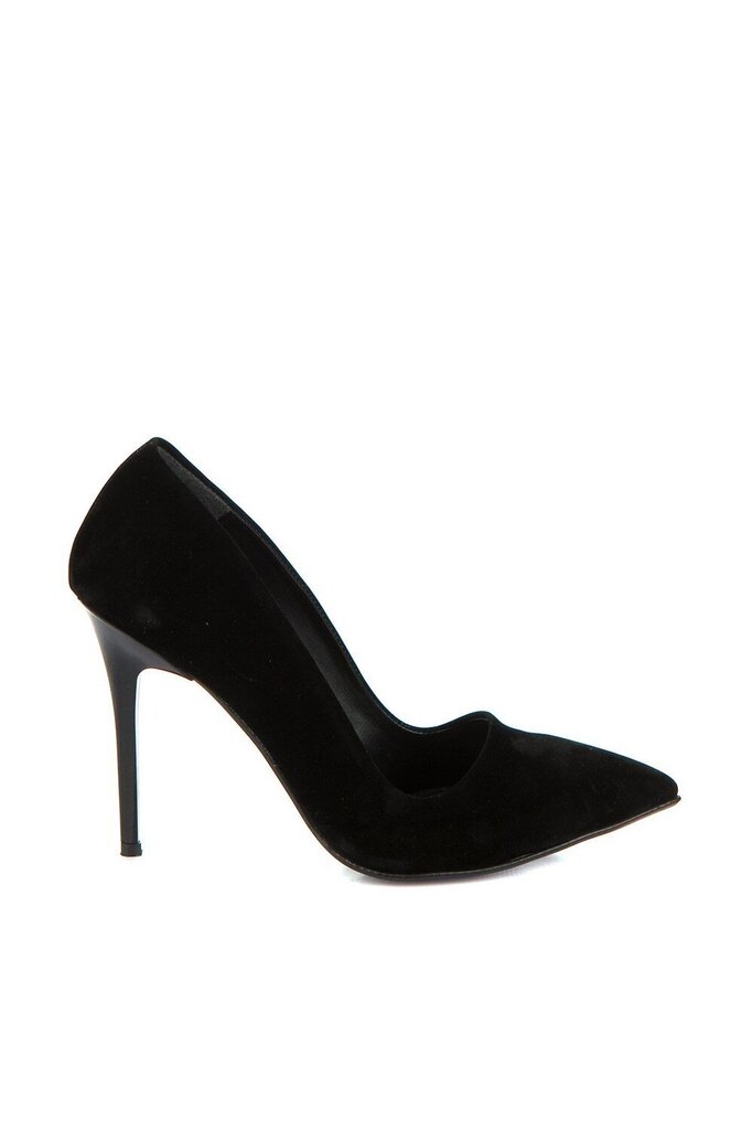 Naiste kõrge kontsaga kingad, must цена и информация | Naiste kingad | kaup24.ee