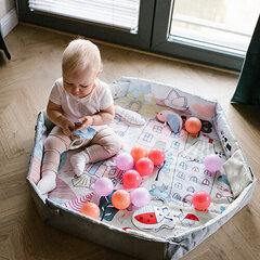 Развивающий коврик-бассейн с шариками Funnt Farm 1486 BabyOno цена и информация | Коврики для младенцев | kaup24.ee