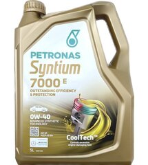 Масло моторное Petronas Syntium 7000 E 0W-40 SP, 5л цена и информация | Моторные масла | kaup24.ee