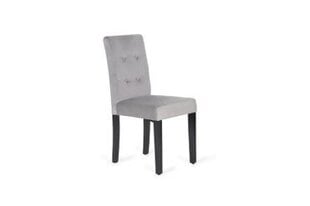 2-tooli komplekt Karo, hall/must hind ja info | Söögilaua toolid, köögitoolid | kaup24.ee
