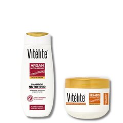 Набор шампунь и маска для волос с арганом и кератином VITELITE ARGAN Набор из 2 штук 250мл+ 150мл цена и информация | Шампуни | kaup24.ee