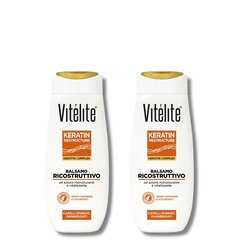 Восстанавливающий бальзам для волос с кератином Vitélite Keratin, 2x250 мл цена и информация | Шампуни | kaup24.ee