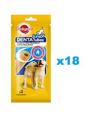 Pedigree DentaTubos Junior koos kanaga, 18x72 g цена и информация | Лакомства для собак | kaup24.ee