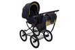 Jalutuskäru Isabell Baby Fashion 3in1 Black - Gold цена и информация | Vankrid, jalutuskärud | kaup24.ee