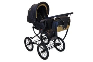 Jalutuskäru Isabell Baby Fashion 2in1 Black - Gold hind ja info | Vankrid, jalutuskärud | kaup24.ee