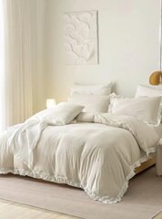 Ruffle Trim voodipesukomplekt (160x220 cm), 3 osa hind ja info | Voodipesu | kaup24.ee