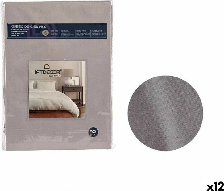 Gift Decor voodipesukomplekt Anthracite 12 tk цена и информация | Voodipesukomplektid | kaup24.ee