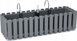 Automaatse kastmisega rõdupott Prosperplast Boardee Fencycase W DDEF600W-405U, hall цена и информация | Вазоны | kaup24.ee