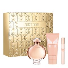 Kosmeetilinekomplekt Paco Rabanne Olympea: parfüümvesi Edp, 80 ml + ihupiim, 100 ml + parfüümvesi Edp, 10 ml hind ja info | Kehakreemid, kehaspreid | kaup24.ee