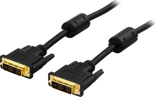 Deltaco, DVI-D 18+1, 3 m цена и информация | Кабели и провода | kaup24.ee