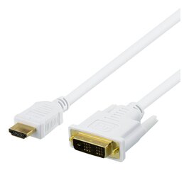 Deltaco, HDMI/DVI, 3 m цена и информация | Кабели и провода | kaup24.ee