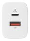Silicon Power reisiadapter USB/USB-C QM16 20W, valge hind ja info | Mobiiltelefonide laadijad | kaup24.ee